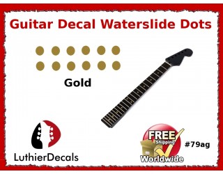 Guitar Decal Fret Neck Waterslide Dots #79ag